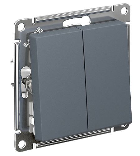 Переключатель 2кл перекрестный схема 7 10АХ (грифель) ATLASDESIGN SE