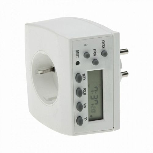 Таймер цифровой недельный розеточный BND-50/SG3 3500Вт IP20 Camelion