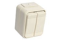 Выключатель ОУ 2кл (крем) Aqua Top ELSO