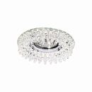 Светильник светодиодный точечный BOHEMIA 53 2 70 50Вт GX53 Ø135х25мм Øотв.85мм IP20 ITALMAC прозрачное зеркало