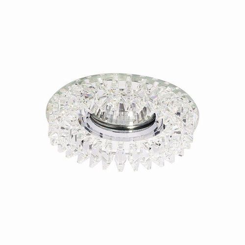 Светильник светодиодный точечный BOHEMIA 53 2 70 50Вт GX53 Ø135х25мм Øотв.85мм IP20 ITALMAC прозрачное зеркало