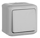 Выключатель 1кл 10А IP44 (серый) Quteo Legrand (782330)