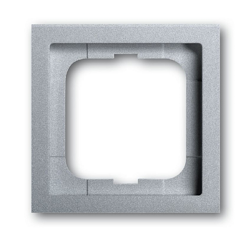 BJE Рамка 1 пост (серебристо-алюминиевый) Future