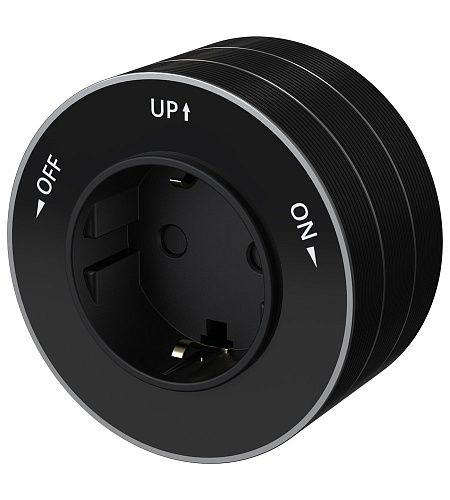 Розетка 2К+З круглая 16А/250В (антрацит) MultiTrack SE