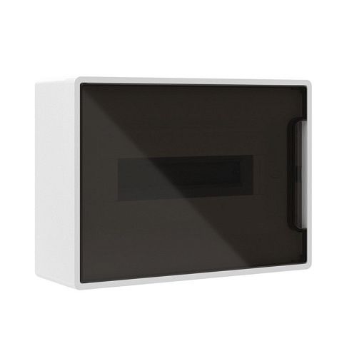 Щит навесной 12мод. 224.40х314.40х102мм с PEN (1х8 и 1х6)тонированная дверь IP40 (белый) FRAME DKC (F12W1WD)