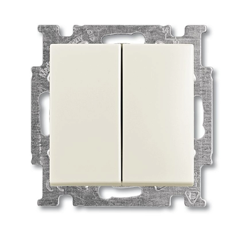 Выключатель 2кл 2006/5 UC-92 (слоновая кость) Basic 55 ABB (1012-0-2148)