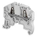 Клемма втычная ZK2.5 2.5мм2 2 зажима (серый) TE Entrelec Rus