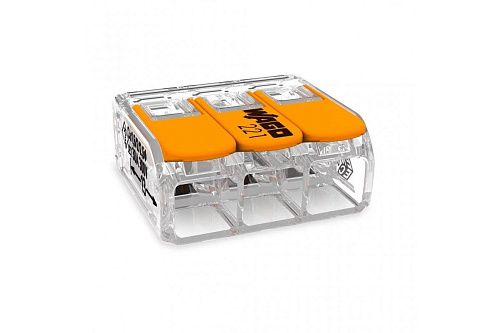 Клемма розеточная 3х0.5-6мм2 221-613 WAGO