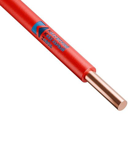 Провод установочный ПуВ 10.0 ож (красный) Калужский кабельный завод (ККЗ) (ТУ по ГОСТ)