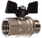 Кран шаровой 3/4 ВР/НР усиленного типа (ручка бабочка) 917 серия Bugatti Кран шаровой 3/4 ВР/НР усиленного типа (ручка бабочка) 917 серия Bugatti
