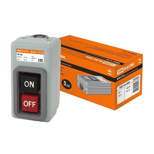 Пост кнопочный ВКН-316 3Р 16А 230/400В IP40 TDM