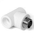 Тройник PP-R комбинированный НР 25-3/4" (белый) PROAQUA
