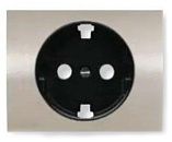 NIE 8488 NC Накладка для розетки 2Р+Е (никель) Olas АВВ NIE 8488 NC Накладка для розетки 2Р+Е (никель) Olas АВВ