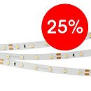 Лента светодиодная RT-A120-8mm 24V Day5000 CRI98 2835 9.6Вт 24В 4800-5200K 570Лм/м IP20 120 диодов/метр Arlight дн.белый