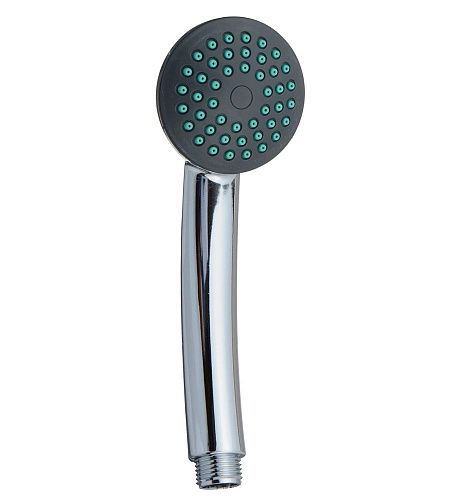 Лейка для душа  1-функциональная d=65мм хром/серый/зеленый MELODIA MKP20572P