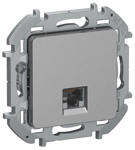 Розетка RJ45 категория 6 UTP (алюминий) IEKINSPIRIA IEK (6738321)