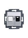 Розетка PC RJ45 категория 5e + заглушка (серебро) Levit ABB Розетка PC RJ45 категория 5e + заглушка (серебро) Levit ABB
