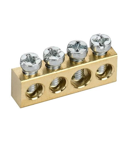 Шина нулевая сечение 6х9 4 отв.TEKFOR IEK