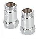 Соединение прямое 1х1/2 вн/нар для полотенцесушителя с отражателем (пара) (01501) TERMA