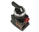 Переключатель ALCLR-22 3-х позиционный "I-O-II" 1з+1р черный IEK