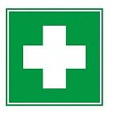 Знак самоклеящийся: Медицинская аптечка ЕС01 (150х150мм)