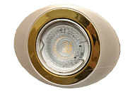 Светильник точечный поворотный ORBITA 51 1 22 50Вт GU5.3 110х80х48мм Øотв.75мм IP20 ITALMAC никель/золото/никель УЦЕНКА