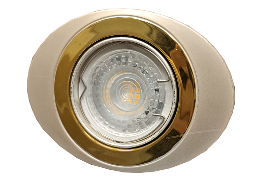 Светильник точечный поворотный ORBITA 51 1 22 50Вт GU5.3 110х80х48мм Øотв.75мм IP20 ITALMAC никель/золото/никель УЦЕНКА