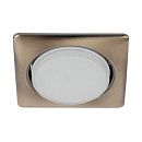 Светильник точечный неповоротный KL71 SB/1 (к) 220В GX53 100х100мм Øотв.90мм IP20 ЭРА бронза