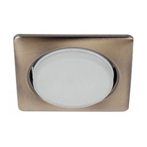 Светильник точечный неповоротный KL71 SB/1 (к) 220В GX53 100х100мм Øотв.90мм IP20 ЭРА бронза