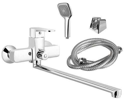 Смеситель ванна MELODIA Rock картридж 35мм длинный излив 300мм MDV35241