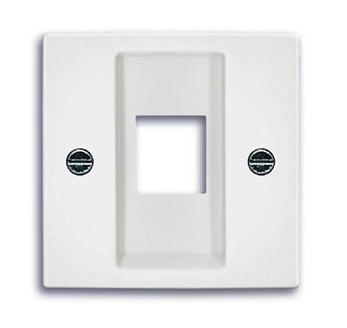 Накладка с суппортом для 1-го разъема 0211 (альпийский белый) Basic 55 (2561-94) ABB