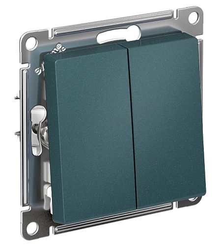 Выключатель 2кл сх.5 10АХ (изумруд) ATLASDESIGN SE
