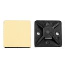 Площадка под хомут-стяжку 25х25мм самоклеющаяся (черная) МАСТЕР ЗУБР 100шт