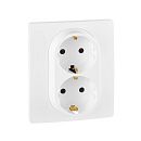 Розетка 2-я с заземлением немецкий стандарт винтовые зажимы (белый) Etika Legrand (672223) Розетка 2-я с заземлением немецкий стандарт винтовые зажимы (белый) Etika Legrand (672223)