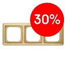 Рамка 3 поста (бук) DELTA NATURE Siemens (5TG1683) УЦЕНКА Рамка 3 поста (бук) DELTA NATURE Siemens (5TG1683) УЦЕНКА