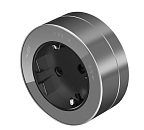 Розетка 2К+З круглая 16А/250В (графит) MultiTrack SE