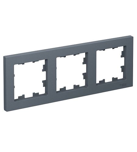 Рамка 3 поста универсальная (грифель) ATLASDESIGN SE