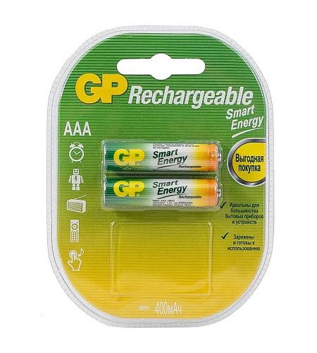 Аккумулятор GP 40AAAHCV-2CRSBC2 16/96 400мАч 1.2В (4891199145520)