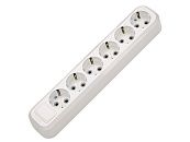 Колодка ОУ 6 гнезд с з/к IP20 (белый) АБС-пластик UNIVersal