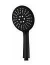 Лейка для душа 3-функциональная d=120мм чёрный мат. MELODIA LUXE MKP26309BL_bk