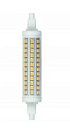 Лампа светодиодная линейная LED-J118-12W/WW/R7s/CL 12Вт 3000K 1100Лм R7s прозрачная Uniel