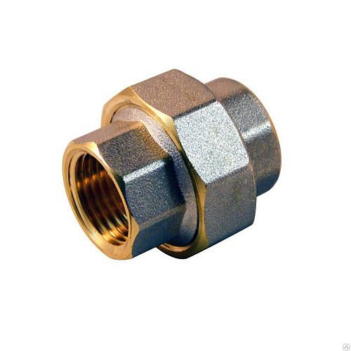 Муфта разъемная  с накидной гайкой 1/2 Никель СТМ