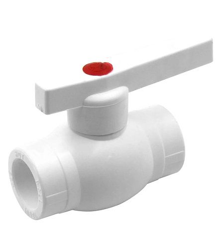 Кран шаровой PP-R РОСТерм профи 32 мм белый