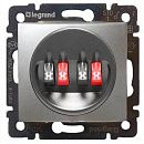 Розетка 2-я для динамиков (алюминий) Valena Classic Legrand (770124) Розетка 2-я для динамиков (алюминий) Valena Classic Legrand (770124)