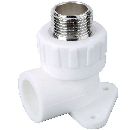 Угольник PP-R с креплением комбинированный НР 20-1/2" РосТурПласт