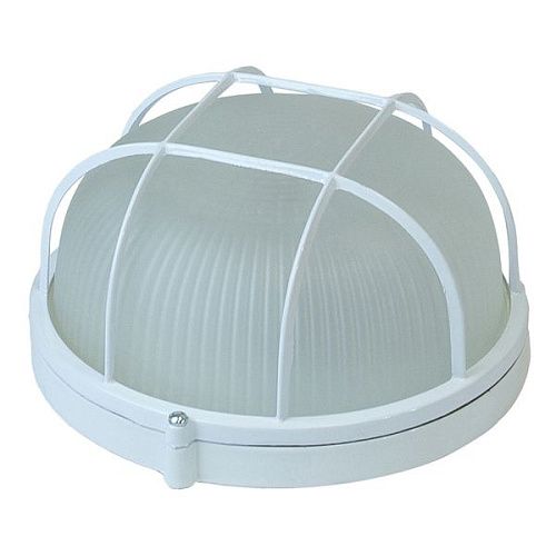 Светильник накаливания настенно-потолочный с решеткой 60Вт Е27  IP54 НБП 03-60-002 УЗ Свет круг белый