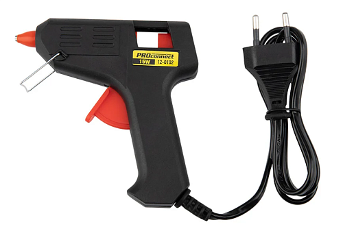 Клеевой пистолет 15Вт Ø7мм блистер PROconnect (12-0102)