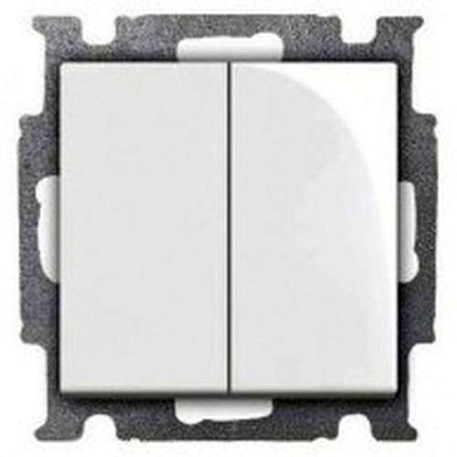 Переключатель 2кл 2006/6/6 UC-94 (альпийский белый) Basic 55 ABB (1012-0-2144)