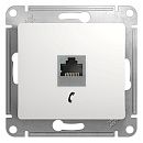 Розетка TF RJ11 (белый) GLOSSA SE