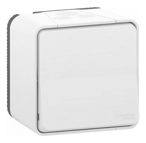 Переключатель ОУ 1кл схема 6 в сборе IP55 (белый) Mureva Styl SE